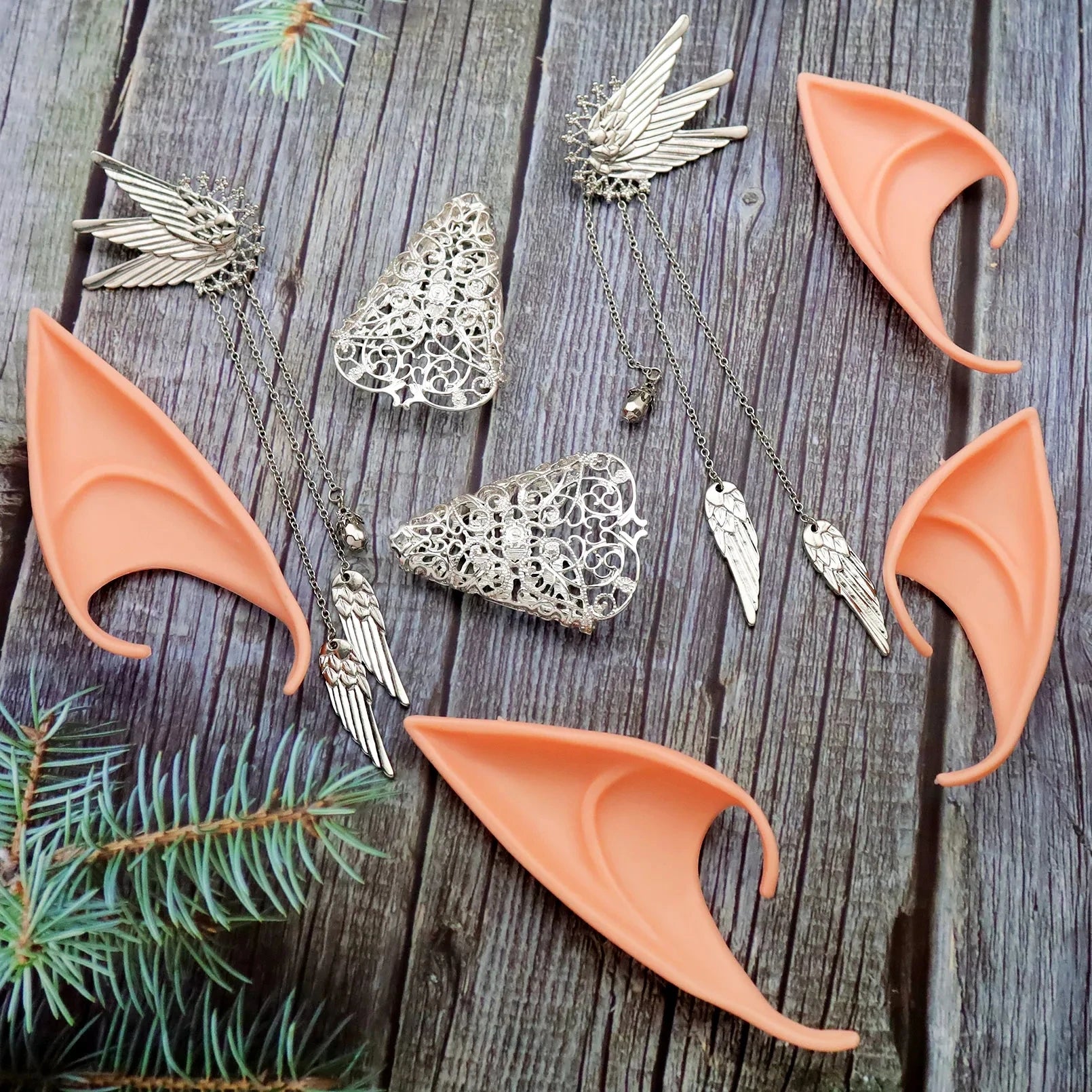 Fairy Crown Headwear Elf Tiara Girl Elven Headpiece Cosplay Costume Circlet Woodland Diadem Wedding Boho Baroque Headband Gifts