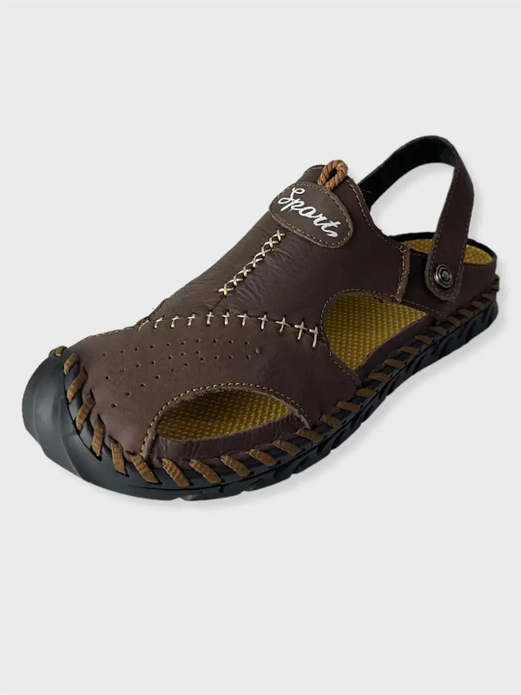 Genuine Leather Sandals Men's Comfortable Slipper Summer Man Sandals 2024 Trending Man's Leather Sandal Designer Men's Shoes