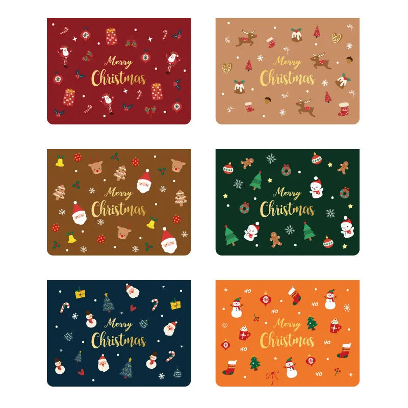 24pcs Vintage Christmas Greeting Cards | Assorted Holiday & Thank You Notes with Envelopes, Cartoon Animal Designs