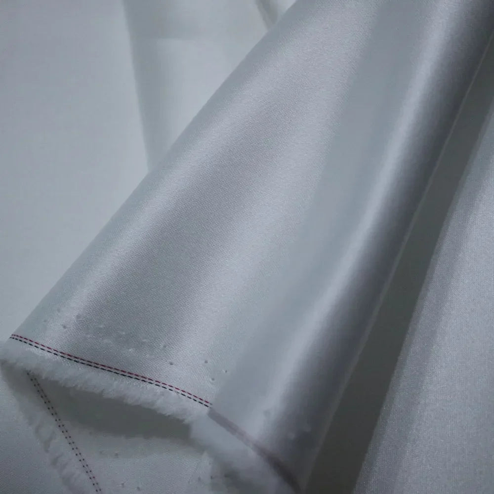 White Satin fabric silk cloth 150*100cm DIY for interlining home dress curtain wedding party decoration sewing background