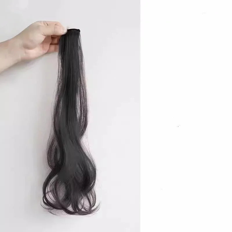 1 Piece Candy Color Girl Wig Hair Clip for Kids Sweet Cool  Invisible Seamless Natural Hanging Ears Hair Dyeing Wig Headwear