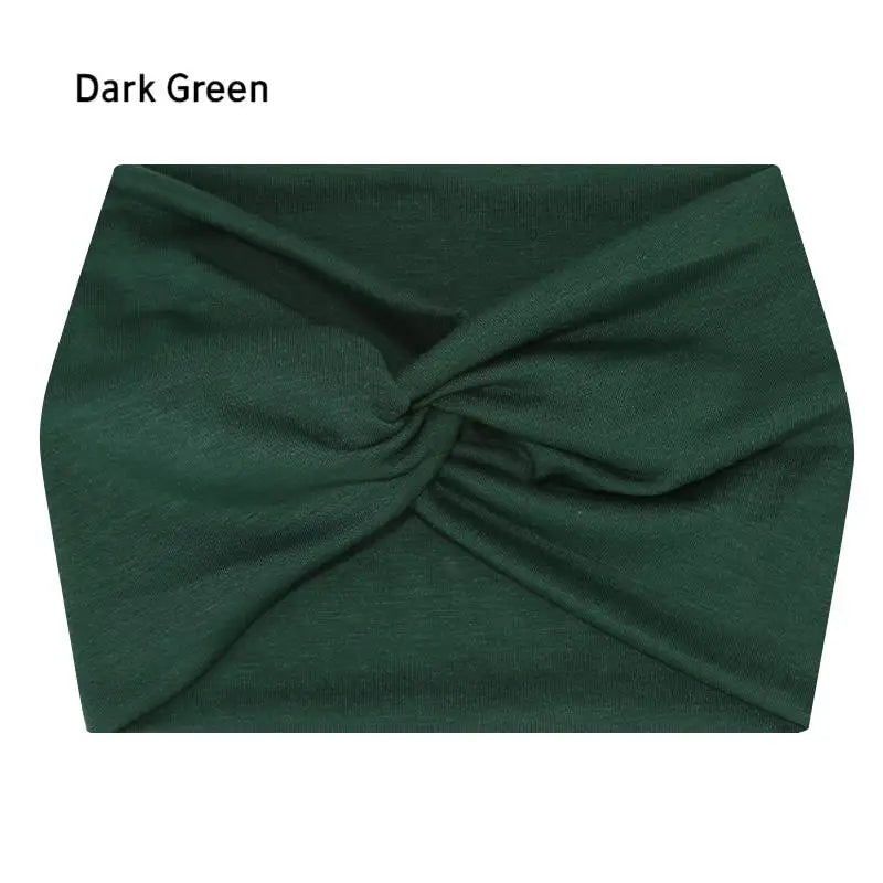 Wide Elastic Headband Hairband Pilates Yoga fitness Running Cycling Sweatband Turban Makeup Hair Hoop Makeup Headwrap for Women