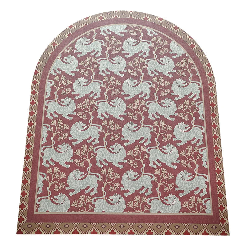 Tiger Mat Red Doorway Carpet Bedroom Decorative Tiger Rug Kitchen Floor Mats Oversized Living Room Alfombra Tapete ковер 러그 Home