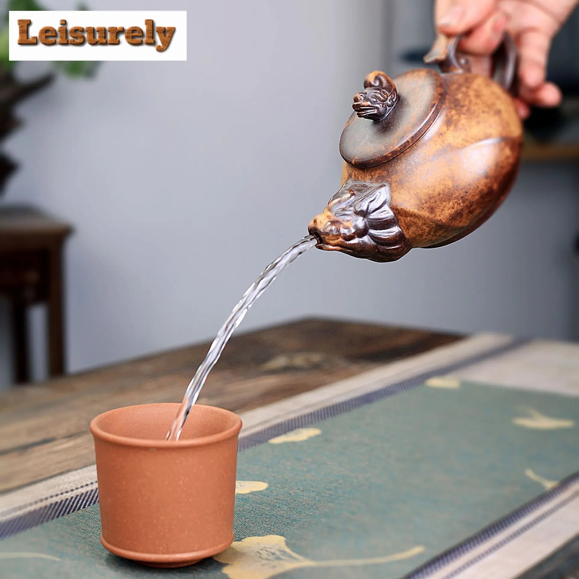 380ml Chinese Yixing Purple Clay Teapots Handmade Dargon Tea Pot Raw Ore High Temperature Section Mud Kettle Zisha Tea Set Gifts