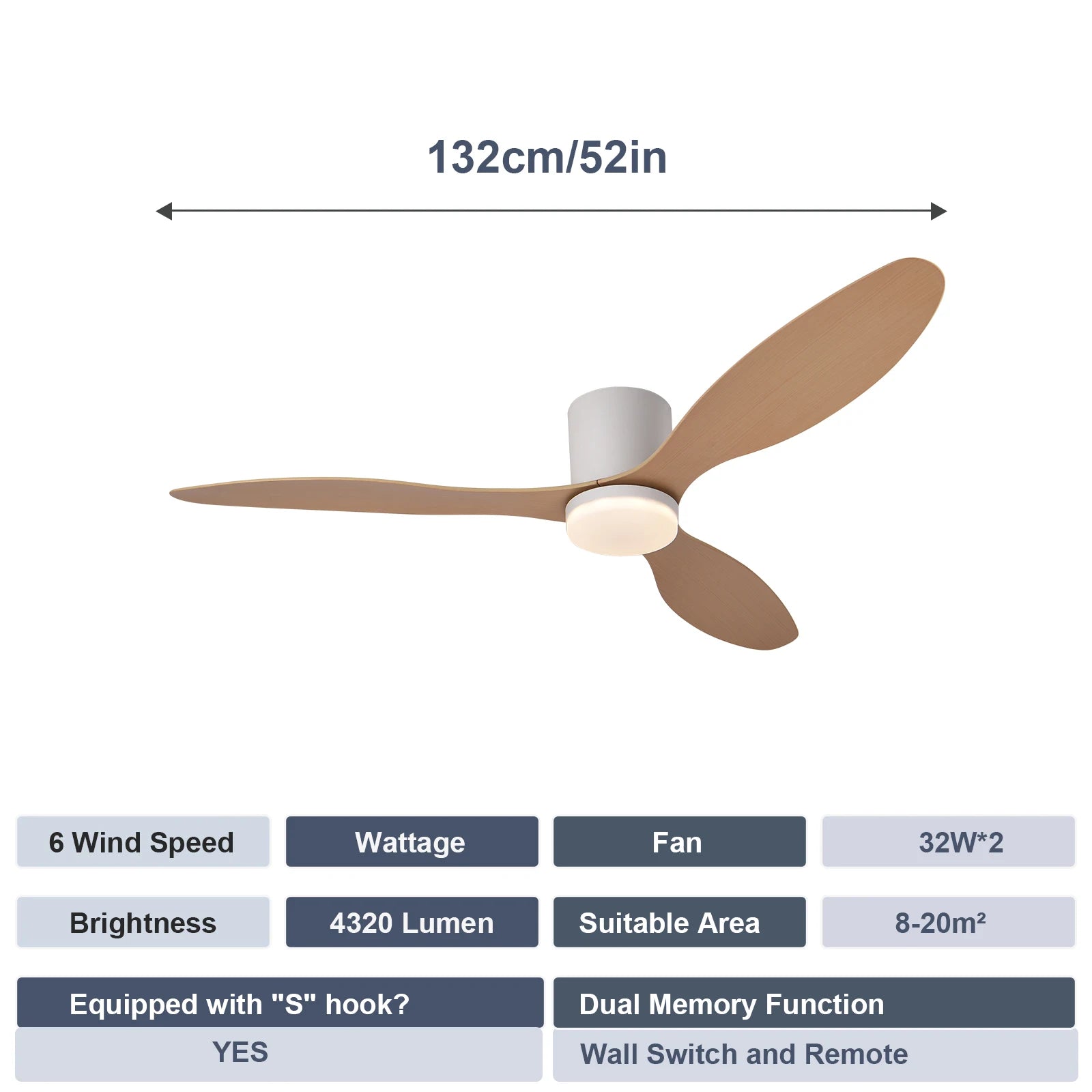 LED Ceiling Mounted Living Room Fan Light, Nordic Restaurant Decorative Ceiling Fan, Household Minimalist Electric Fan Light