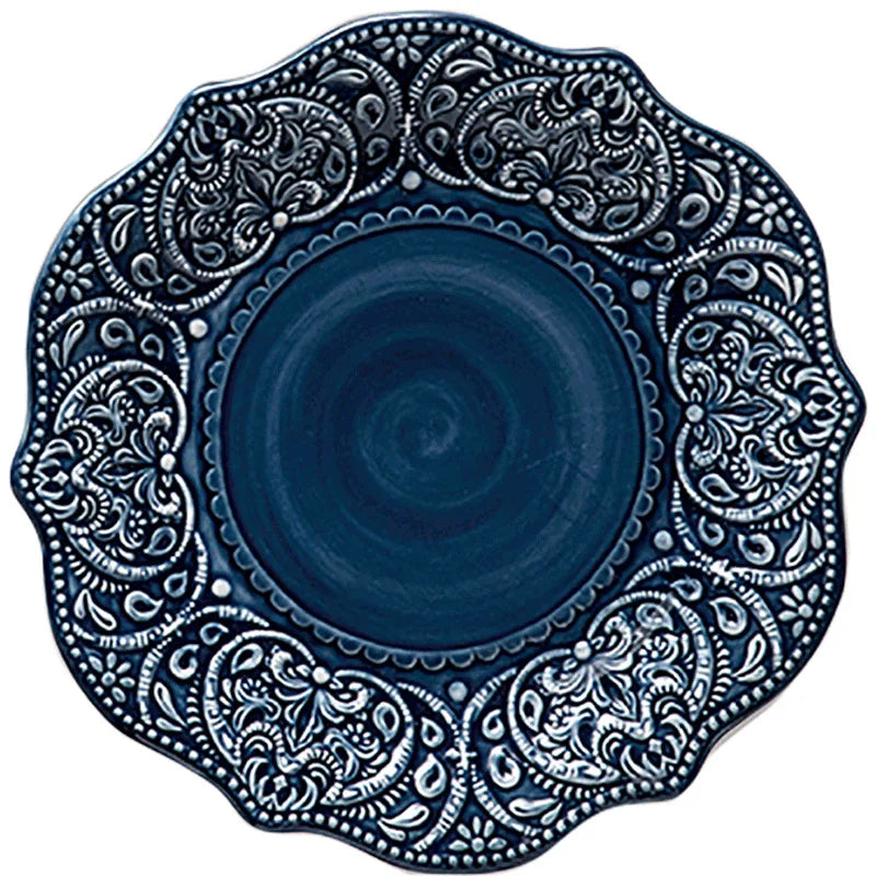 European Style Plates Creative Steak Plates Ceramic Plates Light Luxury High-end Tableware