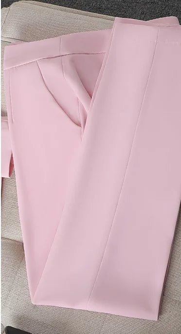 2025 New All Season Ladies Elegant Office Work Wear Blazers Pantsuits Pants Set Formal Styles Women Professional Trousers Sets