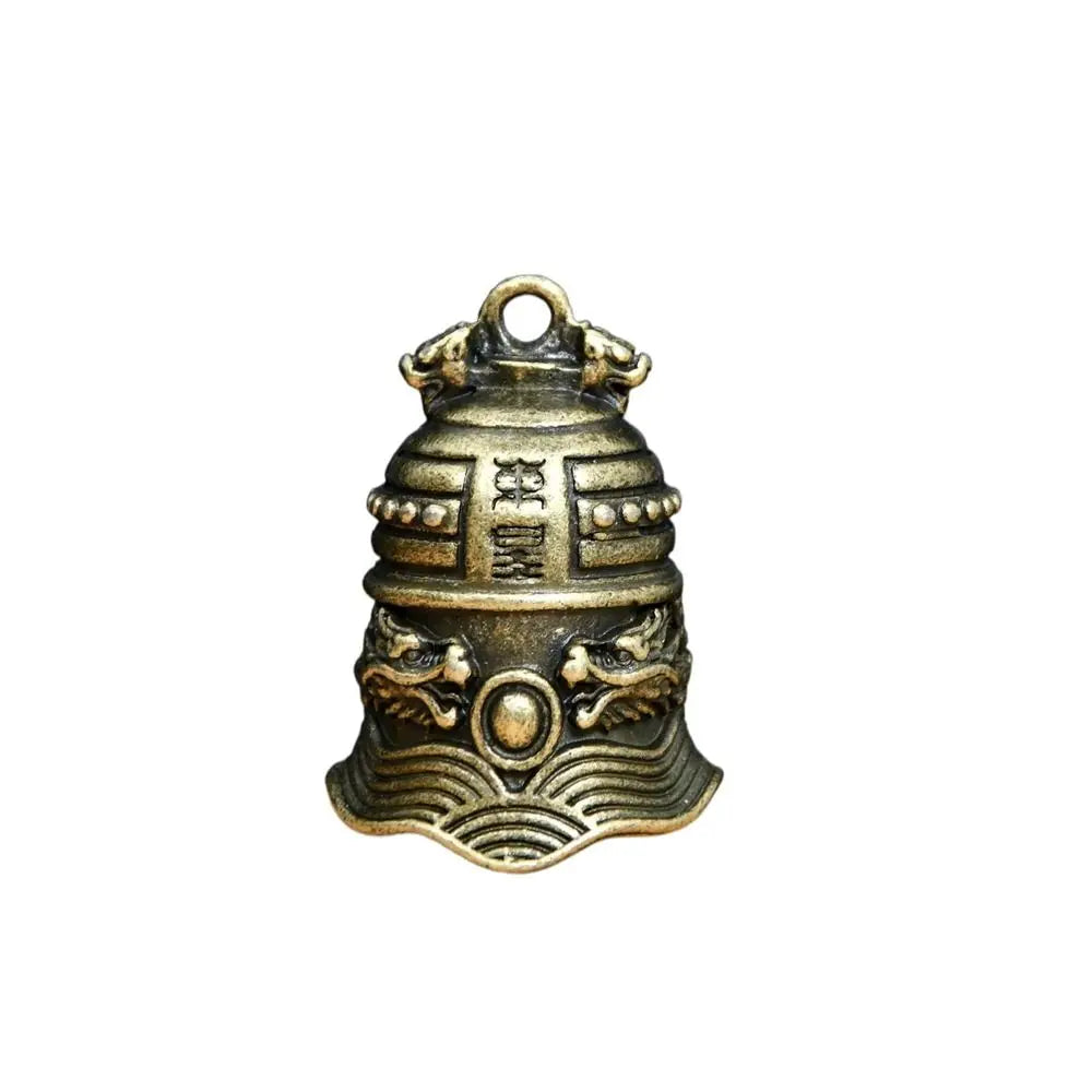 Decoration Brass Handicraft Bell Key Car Button Wind Bell Tibetan Bronze Bell Creative Gift Home Decoration Pendant Christmas