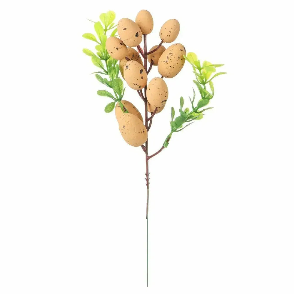 Colorful Egg Tree Branch Vibrant Natural Artificial Easter Branch Creative Easter Egg Flower For Wedding New