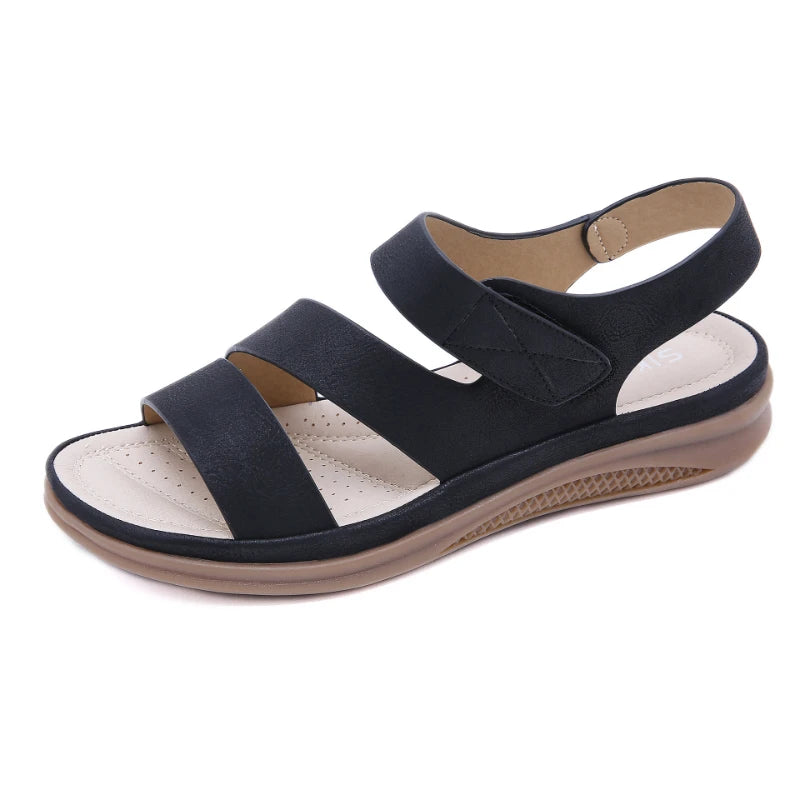 2025 Sandals For Women Casual Lightweight Large Size Retro Wedge Comfortable Sandals Versatile Comfortable And Breathable