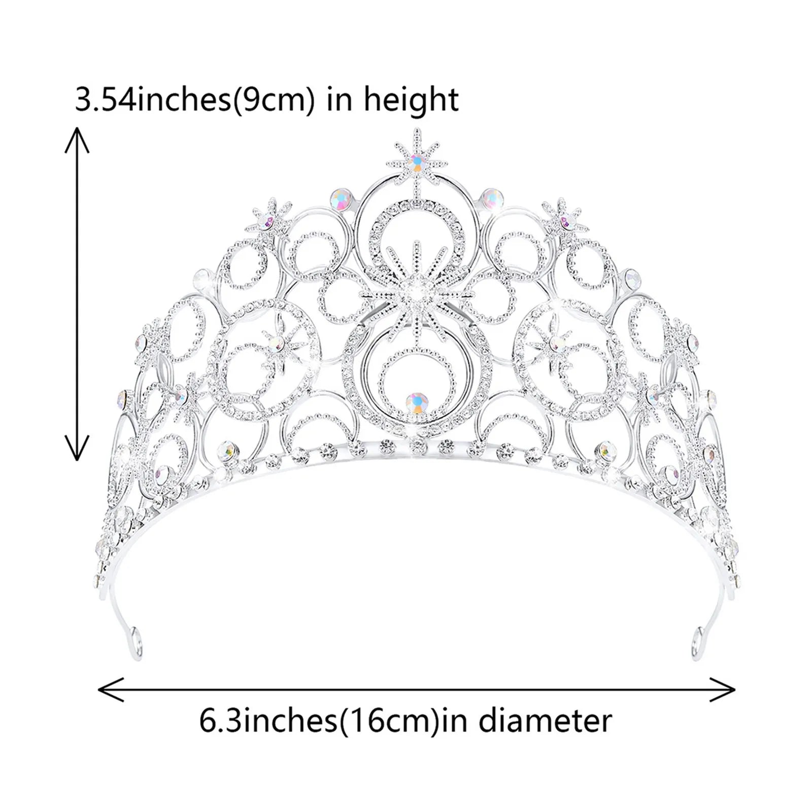 Elegant Bubble Crown For Beauty Pageant And Wedding Headdress High-End Hair Accessories And Jewelry For Special Occasions