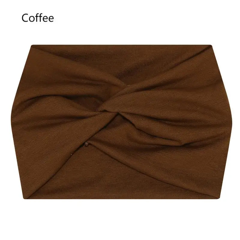 Wide Elastic Headband Hairband Pilates Yoga fitness Running Cycling Sweatband Turban Makeup Hair Hoop Makeup Headwrap for Women