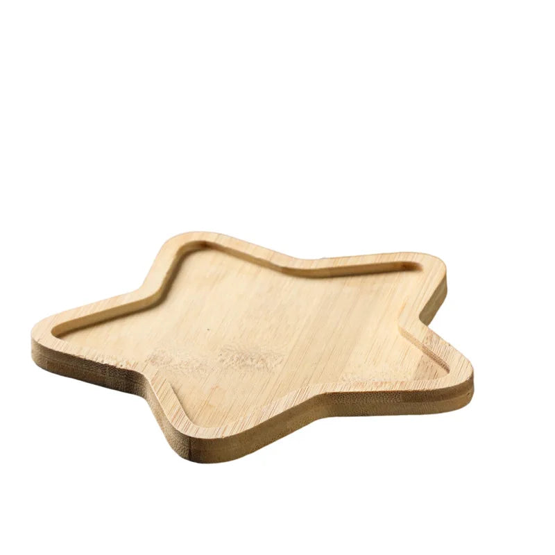 30 Style Round Square Flower Pots Planter Bamboo Tray Wood Holder Home Decor Gardening Supply Anti-Fade Simple Elegant Design