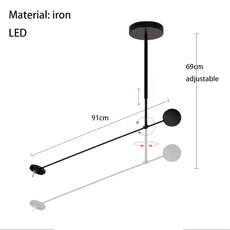 Long Arm LED Wall Lamp Home Bedside Atmosphere Decoration Sconce Minimalist Office Wall Lights