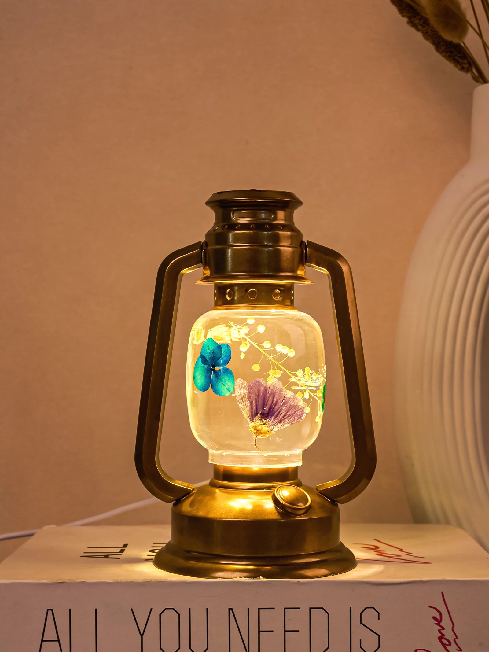 DIY Retro Kerosene Lamp Resin Silicone Mold Kit Creative Handmade Night Lights Camping Oil Lamps Decorative Home Decor Crafts