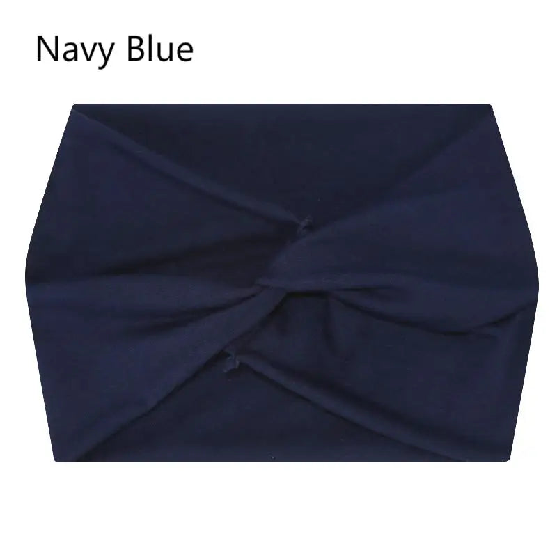 Wide Elastic Headband Hairband Pilates Yoga fitness Running Cycling Sweatband Turban Makeup Hair Hoop Makeup Headwrap for Women