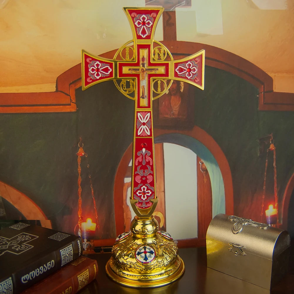 Orthodox Blessing Cross Articulos Religiosos Catolicos Church Decoration Cruz Pectoral