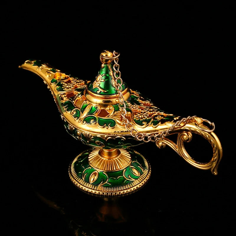 Aladdin Lamp Decoration European Vintage Home Decoration Russian Wishing Lamp Metal Decoration Crafts