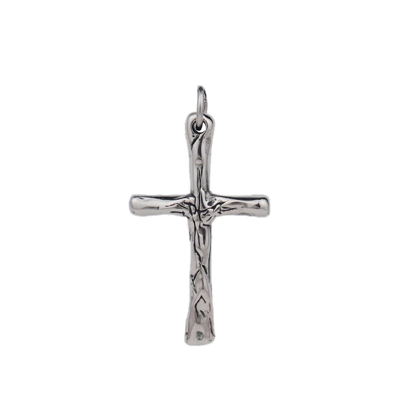 New Simple Cross Pendant Chain for Men Women Popular Charm Stainless Steel Christian Necklace Vintage Religion Jewelry Wholesale