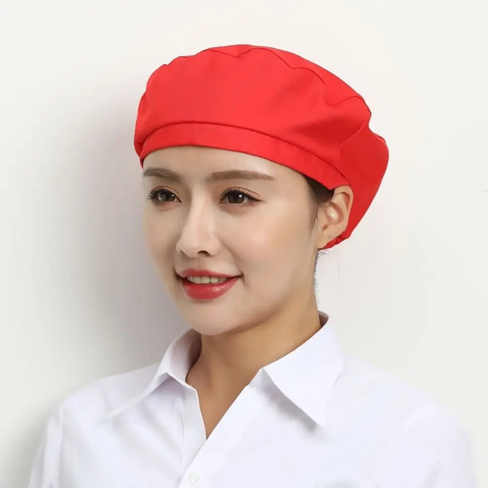 Cloth Work Hat Chic Work Wear Breathable Chef Hat Smoke-proof Dust Hair Nets Cap Hotel Restaurants