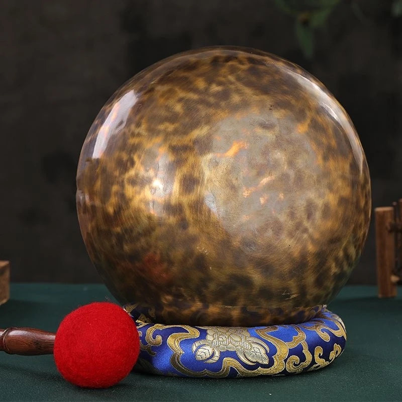 Buddhist Full Moon Pot, Nepal Handmade Bronze, Physiotherapy Sound Therapy Pot, Yoga Meditation Bronze Chime, Home Decoration