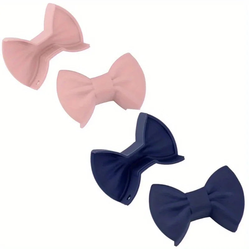 Kitchen Pot Clip Anti Scald Non-slip Handle Cover Creative Cooking Oven Glove Pot Clip Kitchen Gadgets Bow Shape Design Bowknot