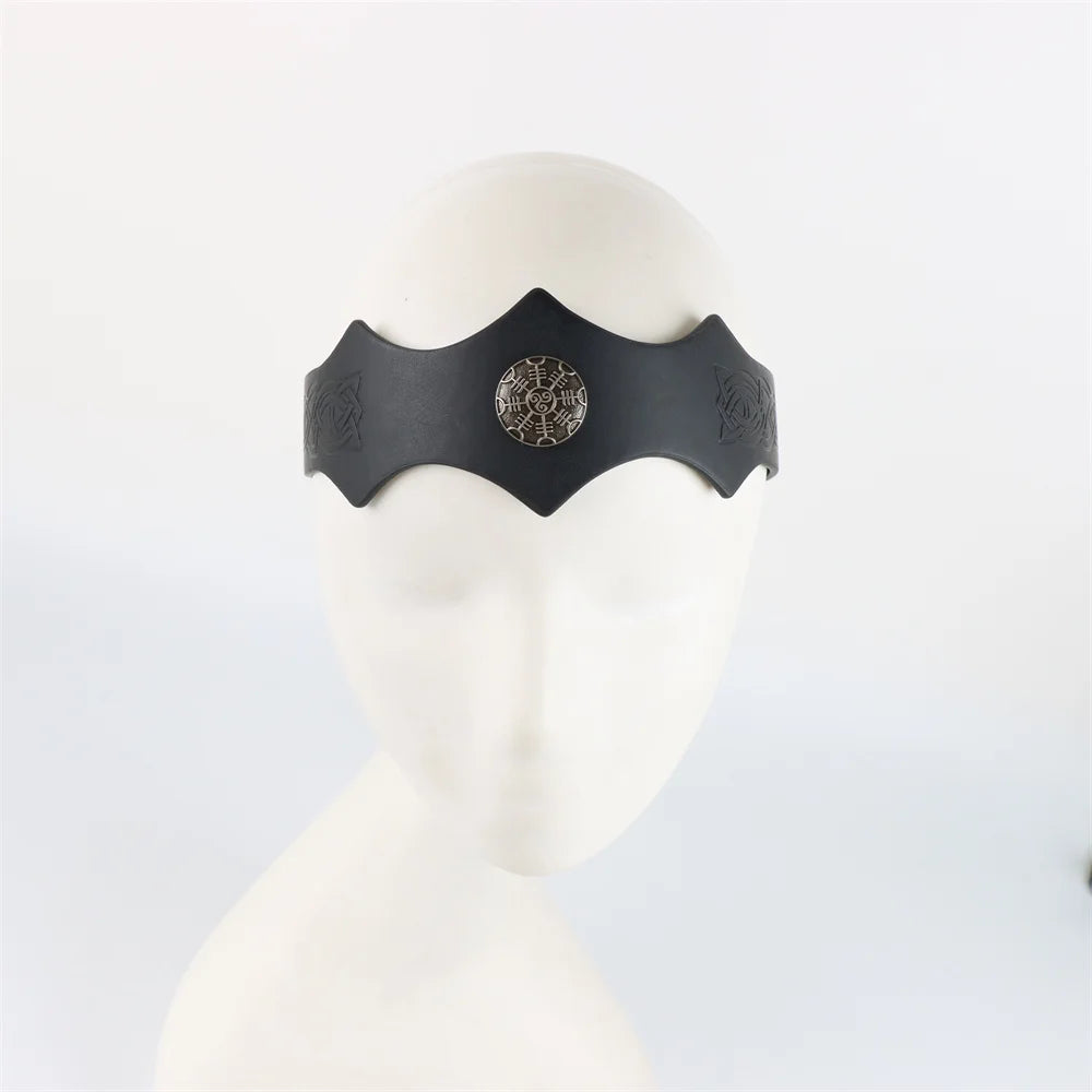 Ancient Roman Warrior Gladiator Headdress Headgear Medieval Samurai Headpiece Headband Viking King Crown Dress Up Hair Accessory