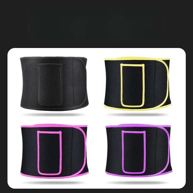 Girdle Silver Ion Sports Burst Sweat Waist Protection Fitness Belt Fat Burning Belly Belt Burst Sweat Elastic Waistband