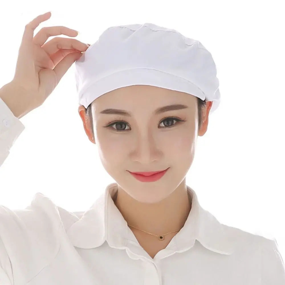 Cloth Work Hat Chic Work Wear Breathable Chef Hat Smoke-proof Dust Hair Nets Cap Hotel Restaurants