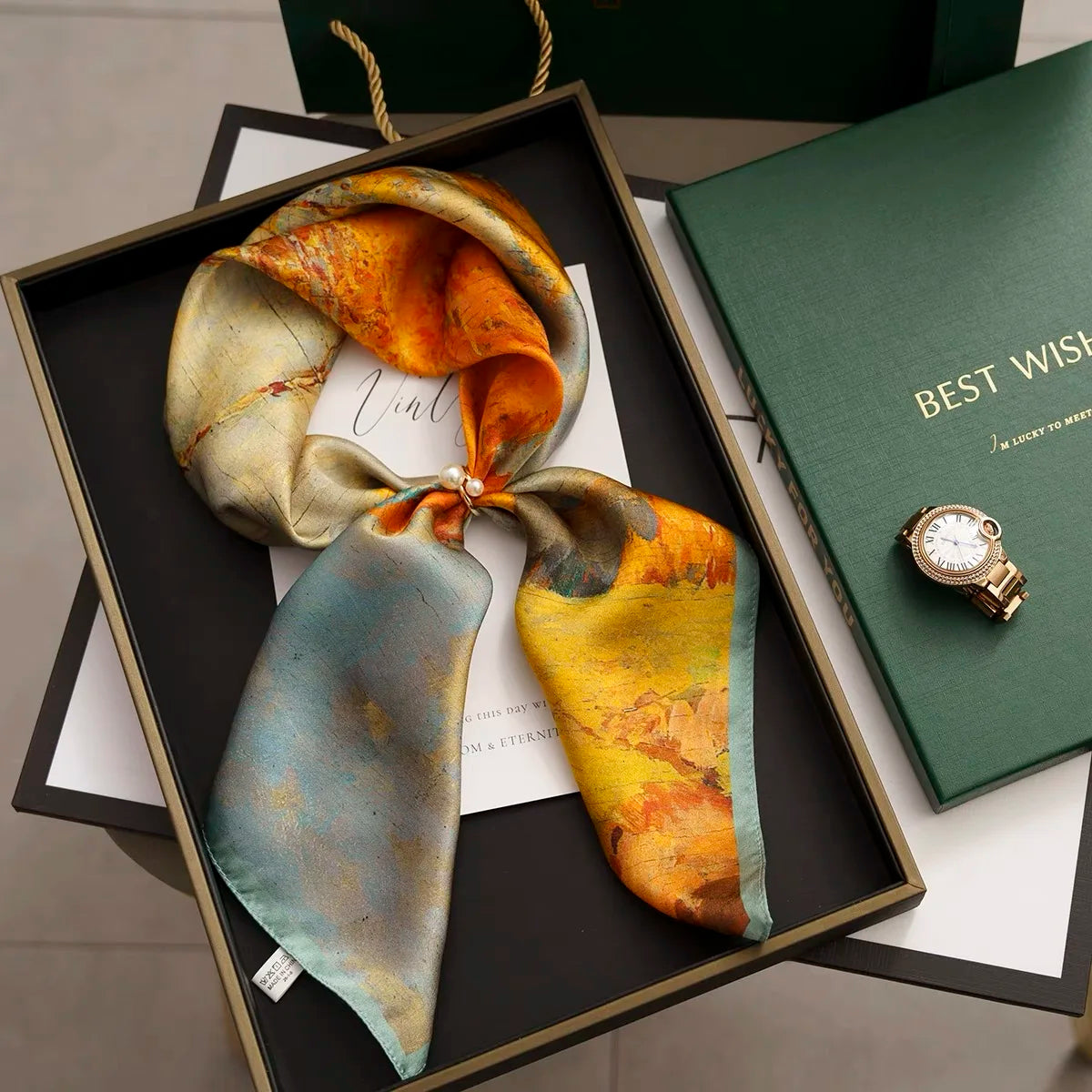 Head Scarf Women Luxury Brand Square 70*70cm Silk Foulard Satin Bandana Cheveux Soft Neckerchief Hijab Hair Scarves For Ladies