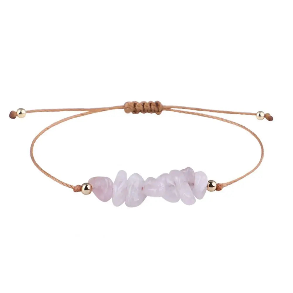 Natural Stone Amethysts Fluorite Bohemia Bracelet Crystal Gravel Bracelets Beach Body Jewelry Women Jewelry Accessories