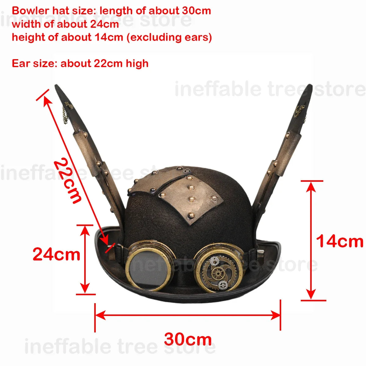 Gothic Headwear Steampunk Hat Victorian Top Magic Gears Goggles Chain Top Hats for Dress Up Halloween Cosplay Costume Fedora Cap