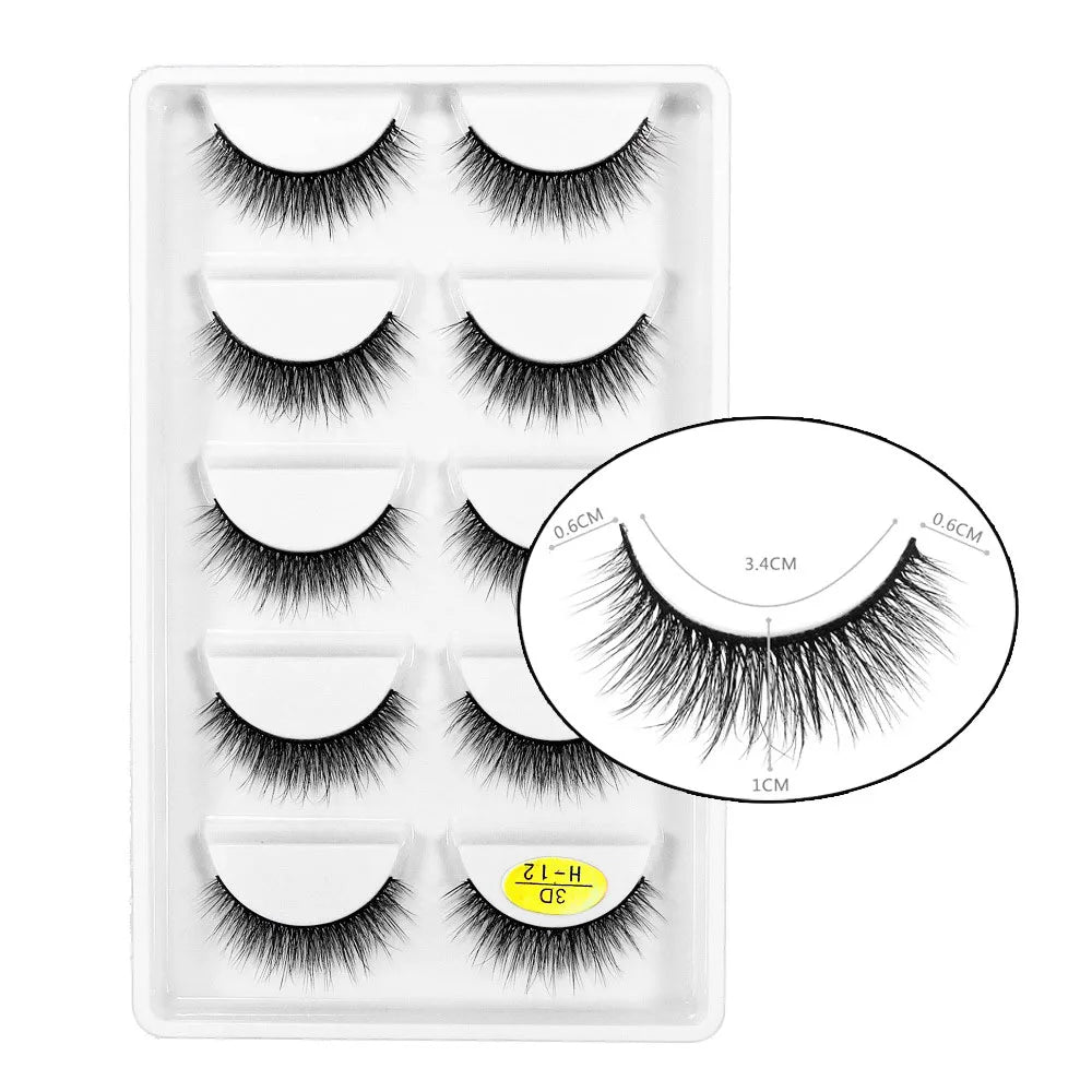 Flash girl The most popular 3DH series 10 Styles 3D faux mink lashes silk eyelashes natural model private label packaging