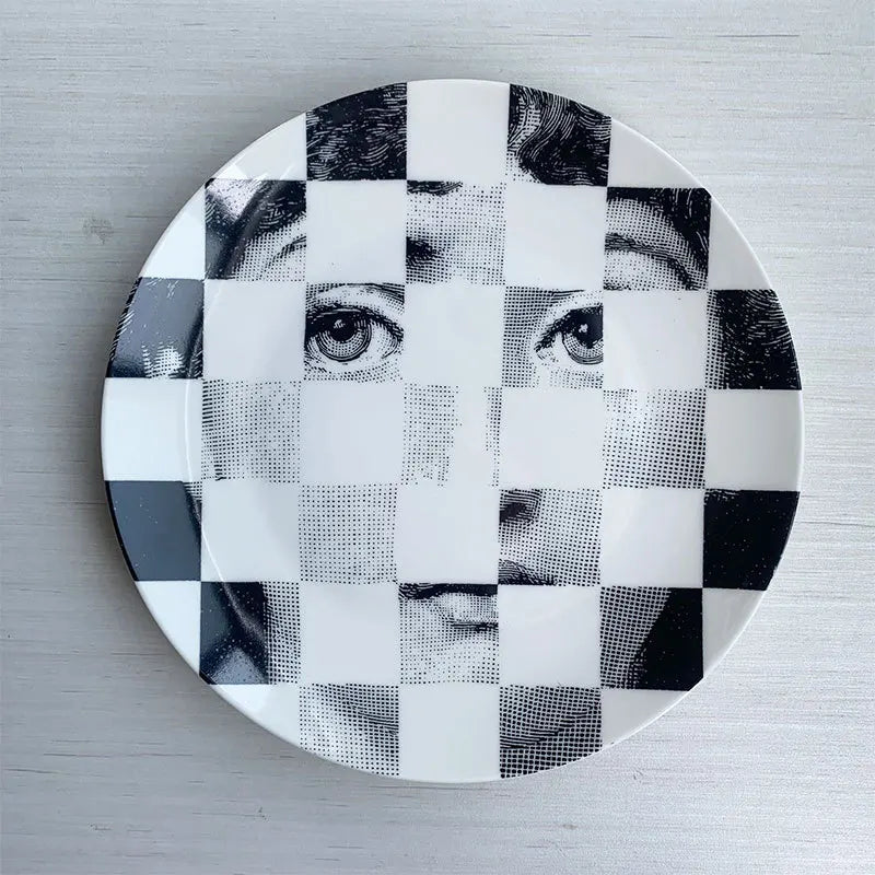 Artistic Ceramic Dinner Plates, Luxury Tableware with Unique Patterns, Perfect for Home Dining & Special Occasions