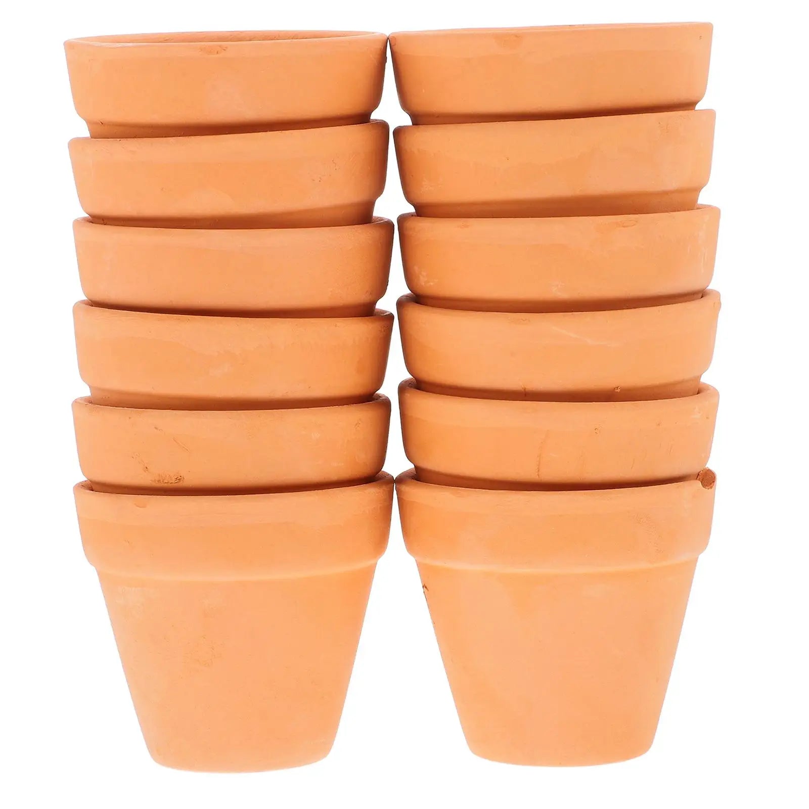 12 Pcs Mini Clay Pots Terracotta Planter Flower Pots Small Pots Plants Ceramic Mini Pots Clay Pots For Plants Garden Supplies
