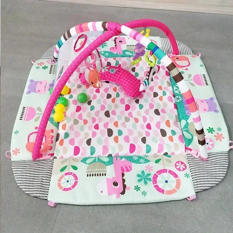 Baby Fitness Frame Crawling Game Blanket Multifunctional Mat Fence Crawling Mat Infant Rug Kids Activity Mat Gym Educational Toy
