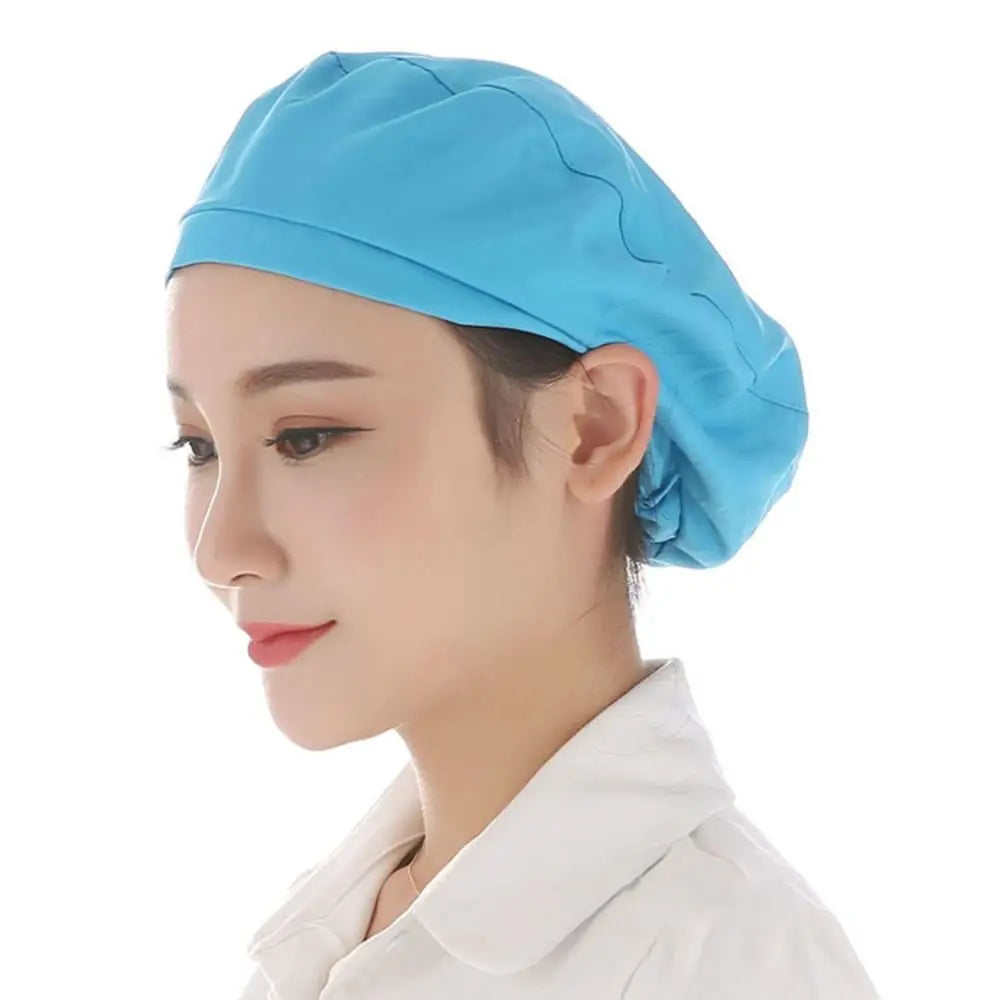 Cloth Work Hat Chic Work Wear Breathable Chef Hat Smoke-proof Dust Hair Nets Cap Hotel Restaurants