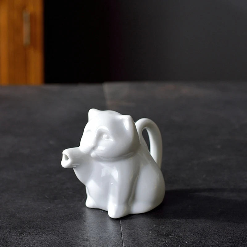 Pitcher Milk Creamer Ceramic Jug Cow Coffee Cup Sauce Gravy Dispenser Pourer Frothing Mini Container Serving Boat Frother