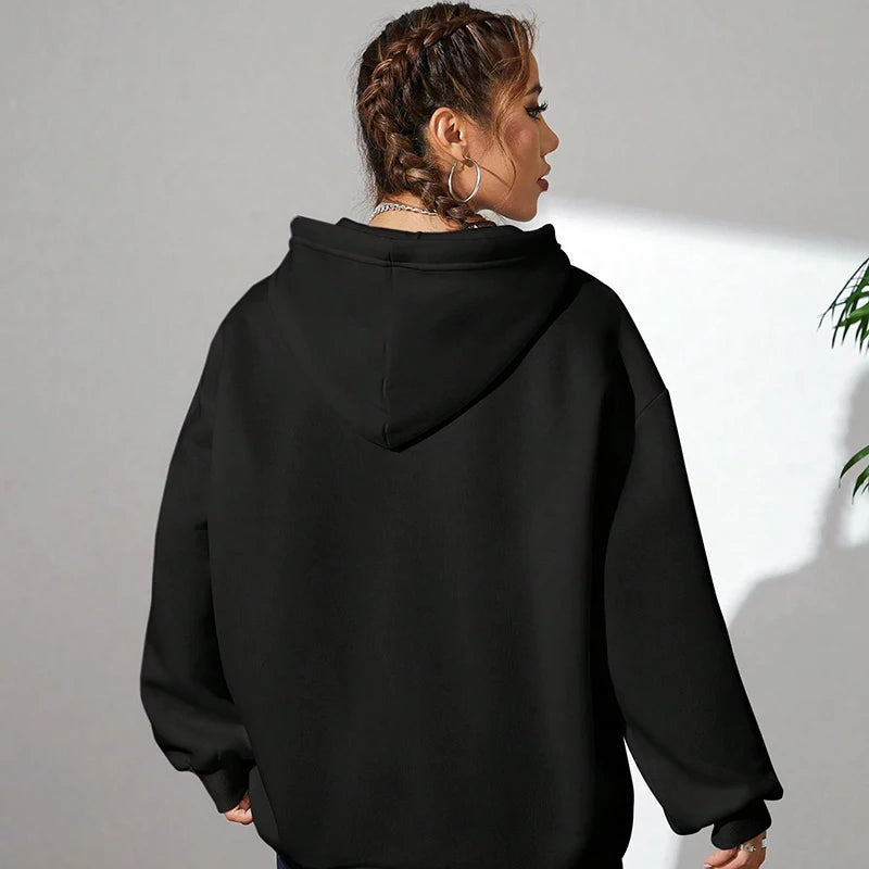 Women's Thanksgiving Elements and Alphabet Print Hoodies Fall Winter Casual Sweatshirts Unisex Graphic Y2k Hooded Pullovers