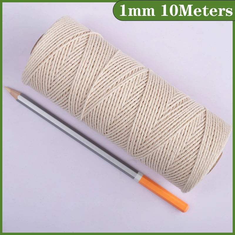 Natural Vintage Jute Rope String 1/2/3/4/5/6/8/10mm DIY Jute Cord  Twine Ribbon Crafts Sewing Handwork Gift Wrap Home Decoration