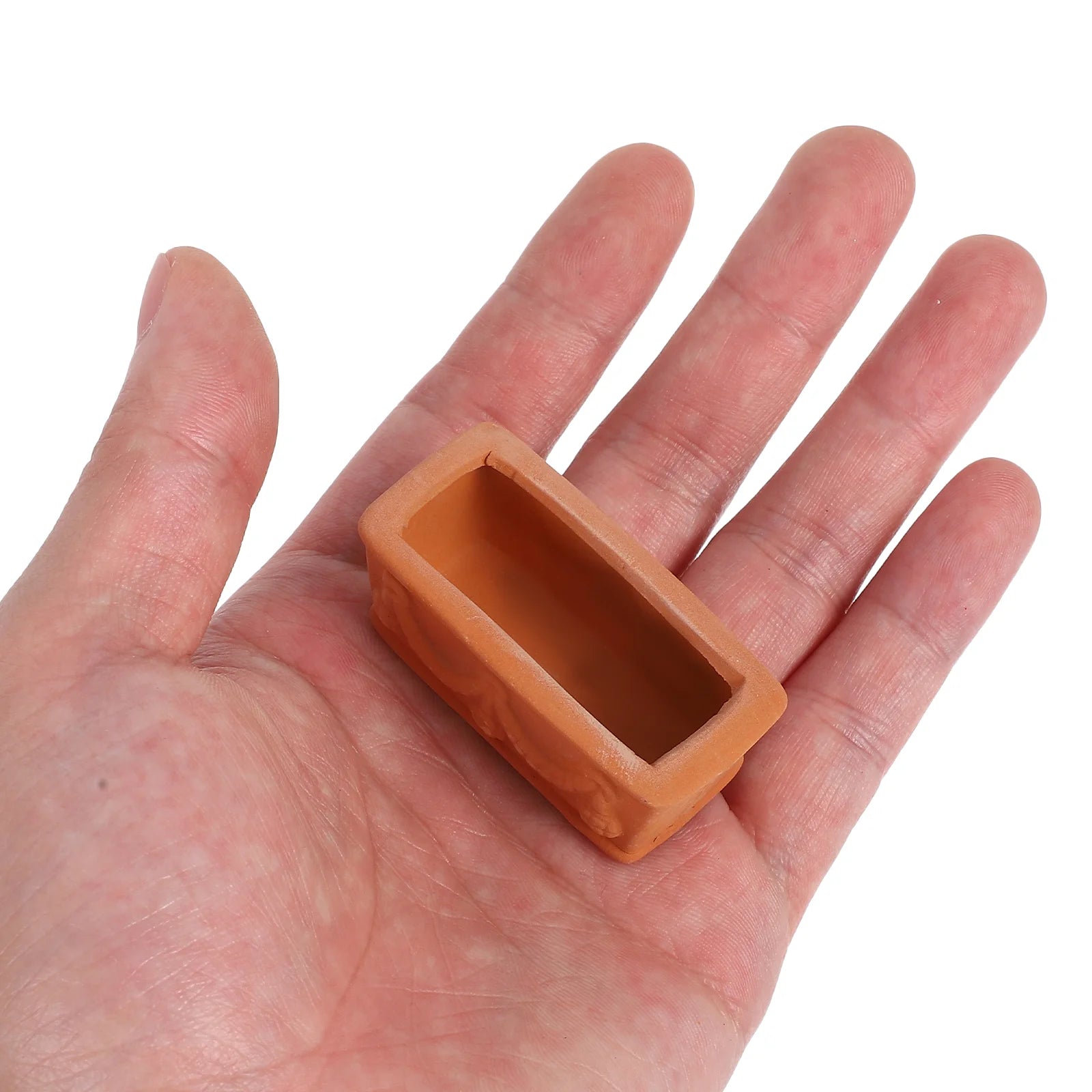 Clay Pots Mini Miniature Flower Bonsai Decorate DIY Garden Planters Brown Terracotta