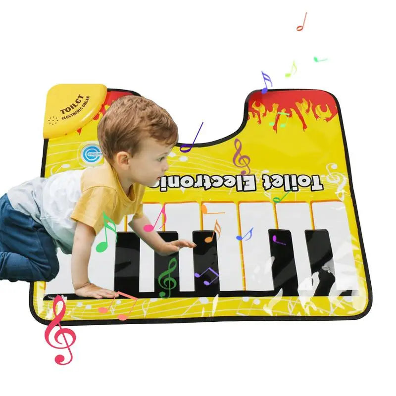 Toilet Mats For Bathroom Creative Toilet Piano Carpet Mat Gags & Practical Joke Toys For Boys Girls Kid For Toilet Bathroom Dorm