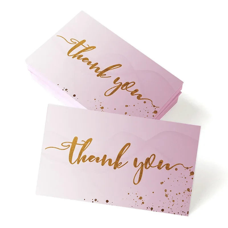20/50/100pcs Thank You Card Gift Packaging Decor Card Wedding  Festival Party Gifts Card Invitation Card Business Label Tag Card