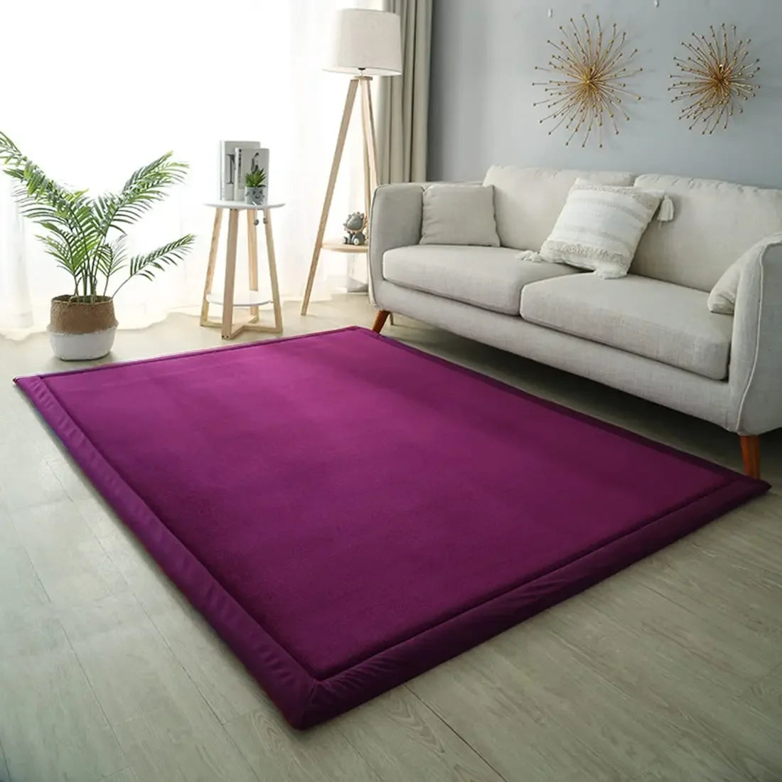 Baby Play Mat, 3CM Thick Crawling Rugs, Padded Foam Rug for Kids Playroom, Nursery, Living Room