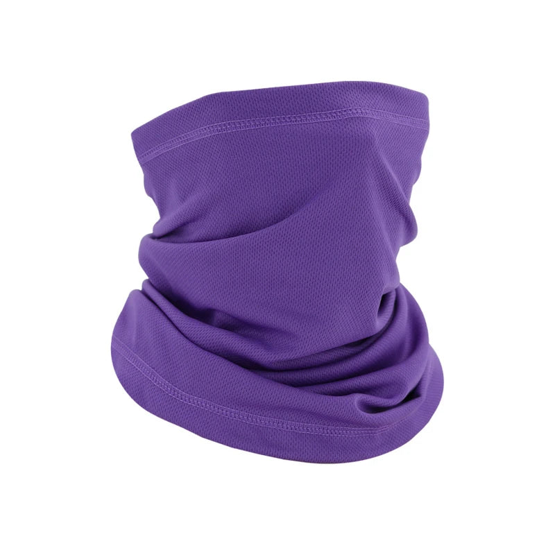 Men Windproof Neck Gaiter Elastic Tube Scarf Ear Cover Male Head Scarves Half Face Sun Ring Headscarf Headband Bandana