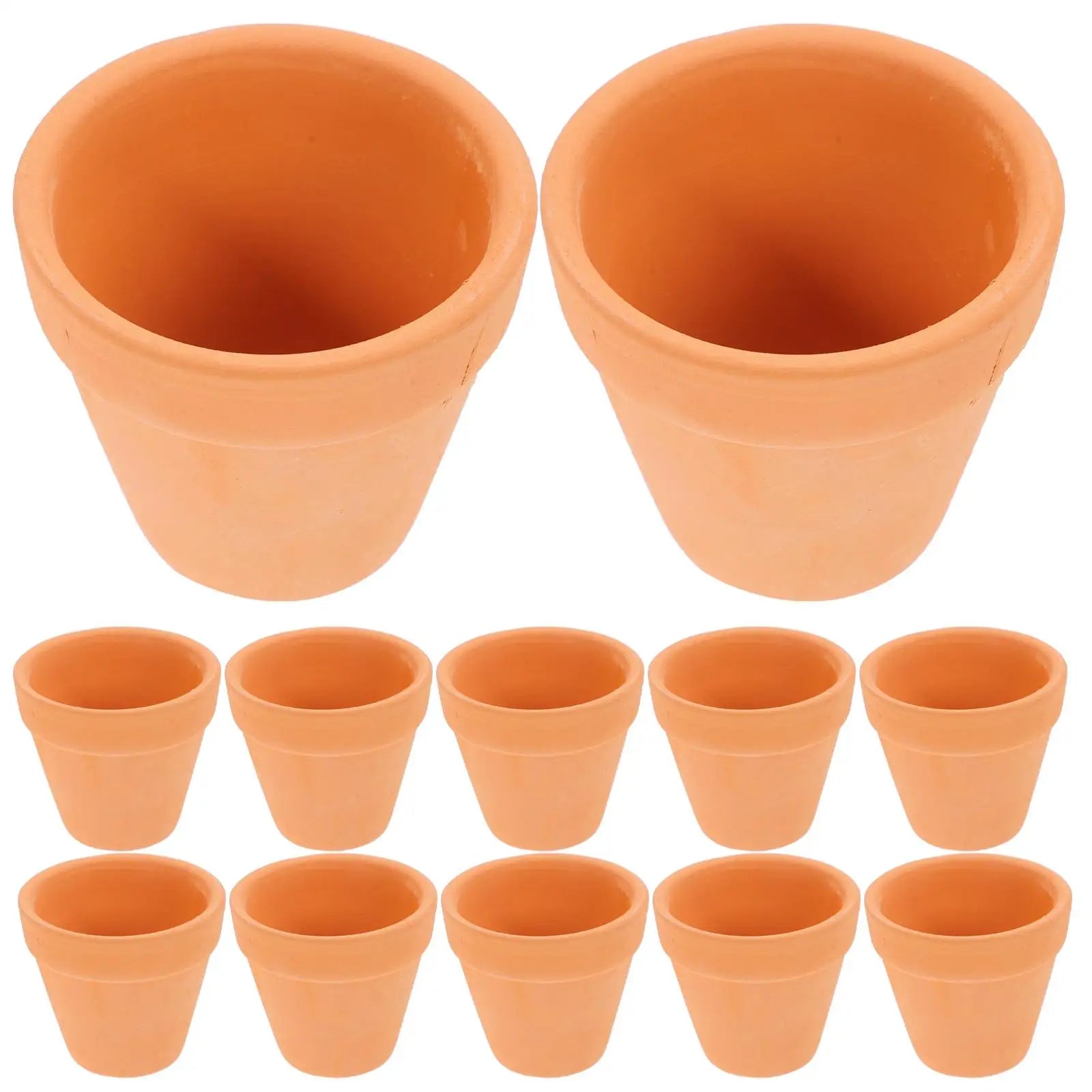 12 Pcs Mini Clay Pots Terracotta Planter Flower Pots Small Pots Plants Ceramic Mini Pots Clay Pots For Plants Garden Supplies