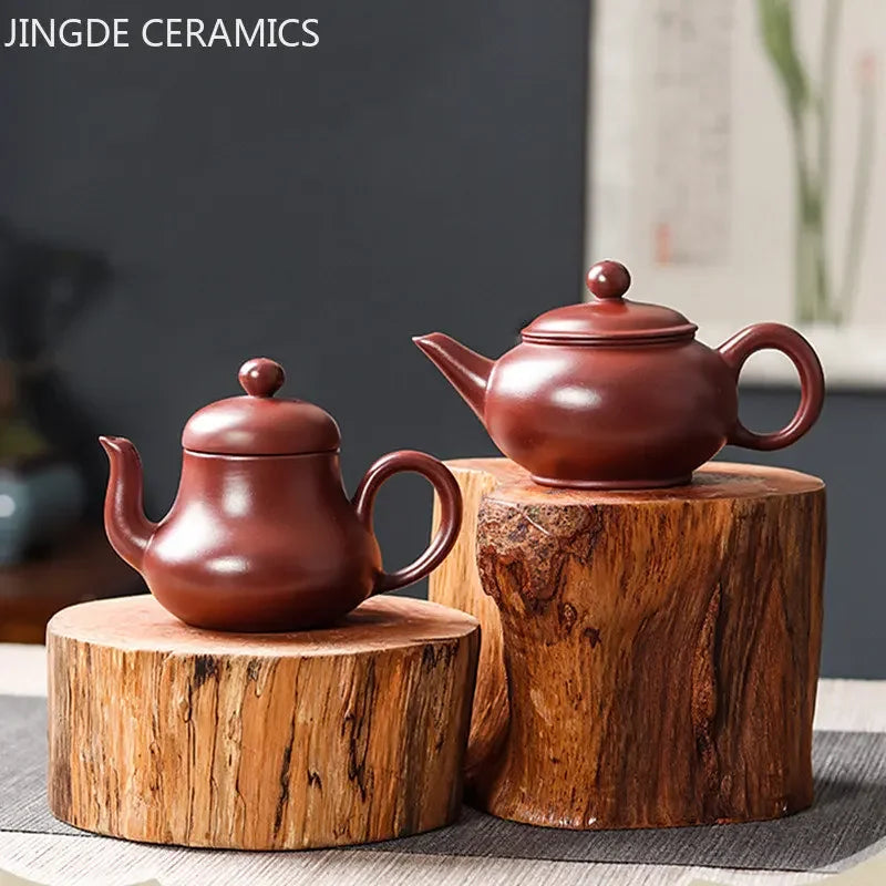 120ml Handmade Antique Purple Clay Teapot Yixing Zhu Mud Filter Beauty Kettle Chinese Tea Ceremony Customized Tea Pot