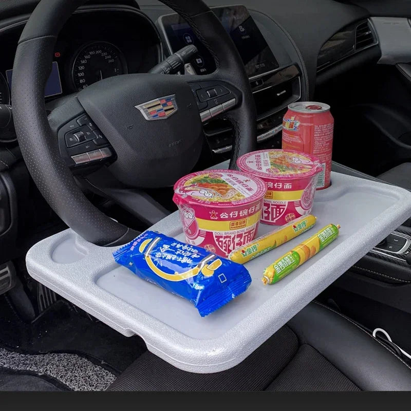 Car Portable Laptop Computer Desk Mount Stand Eat Work Car Steering Wheel Dining Table BracketDrink Food Coffee Tray Board