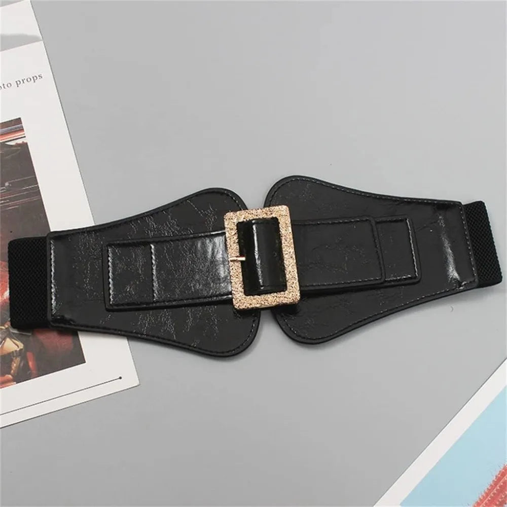 Wide Girdle Ladies with Suit Tunic Jacket Decorative Skirt Coat Sweater Elastic Elastic Belt