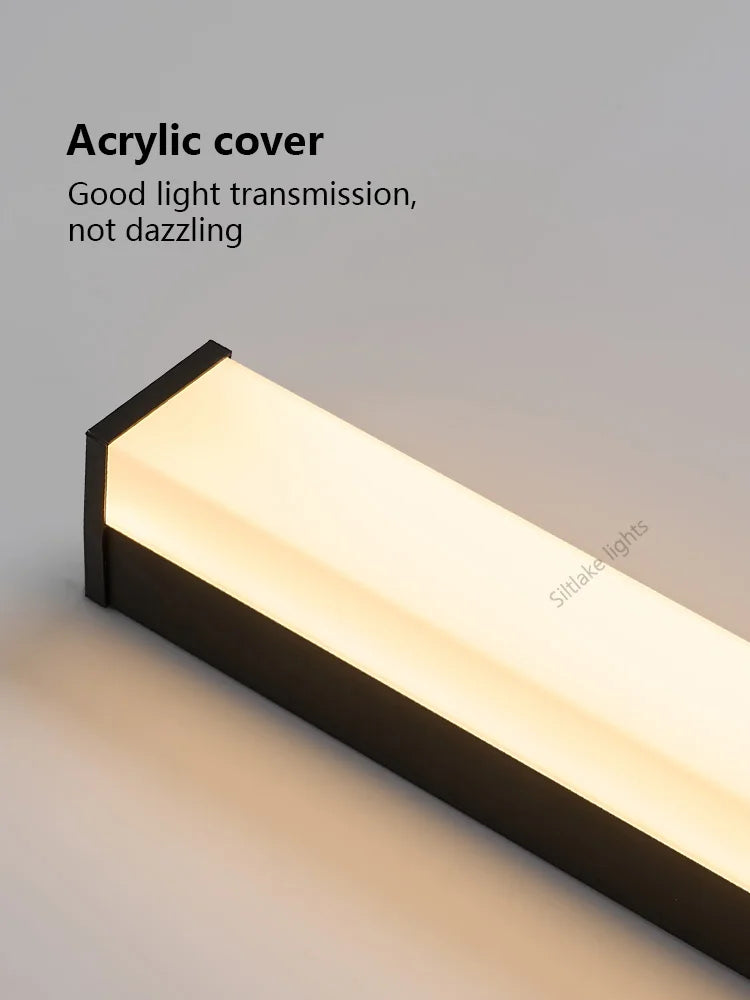 Outdoor waterproof wall lamp long strip modern simple LED courtyard garden wall lamp balcony lamp minimalist exterior wall lamp